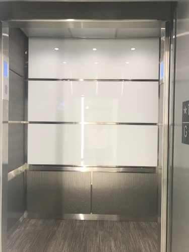 New installed (July 2020) destination dispatch elevators.  